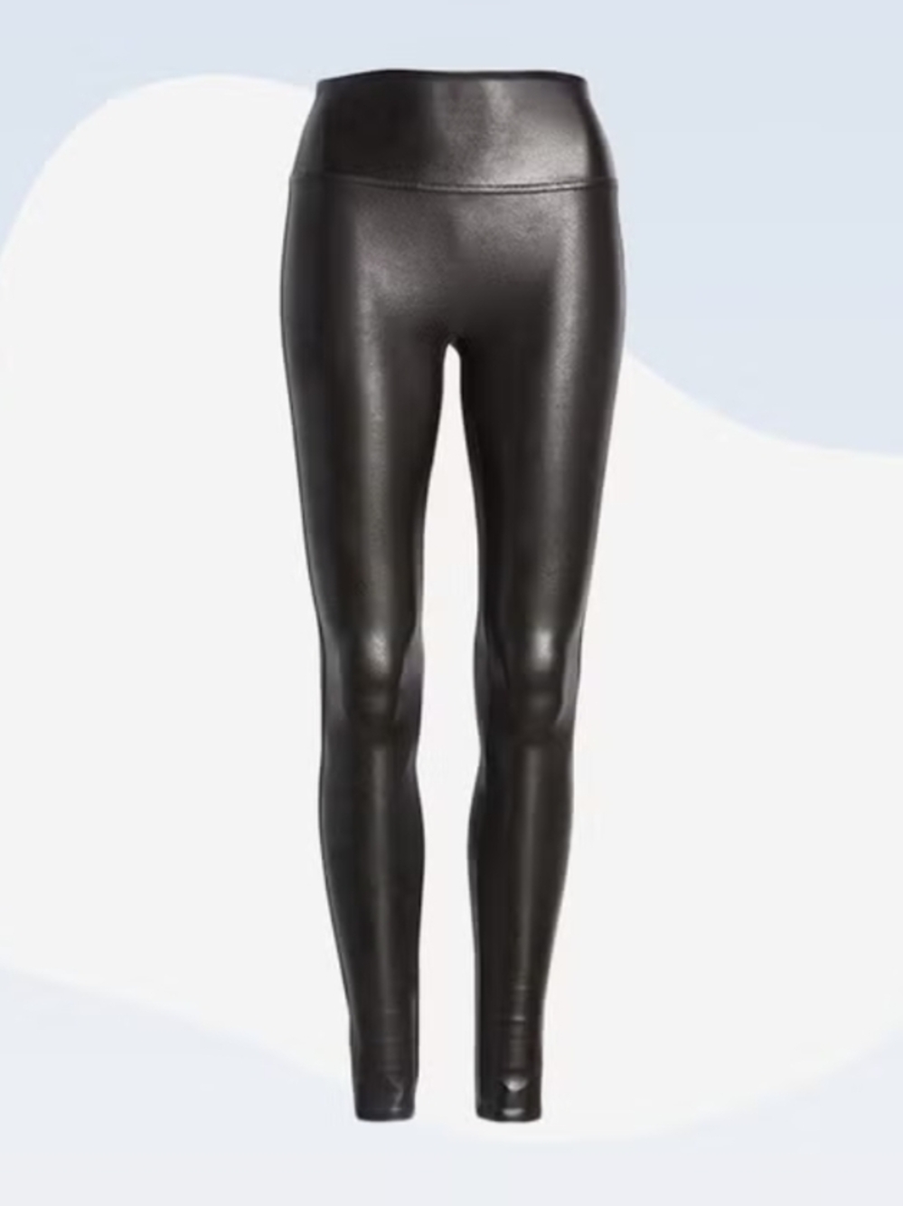 SPANX Faux Leather High-Rise Leggings - Black